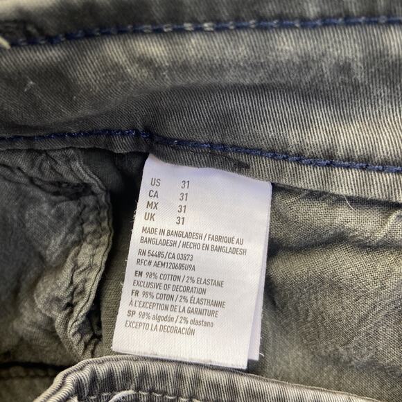 American Eagle Active Flex Chino Shorts Men's Size 31 Dark Gray Shorts - Picture 6 of 10